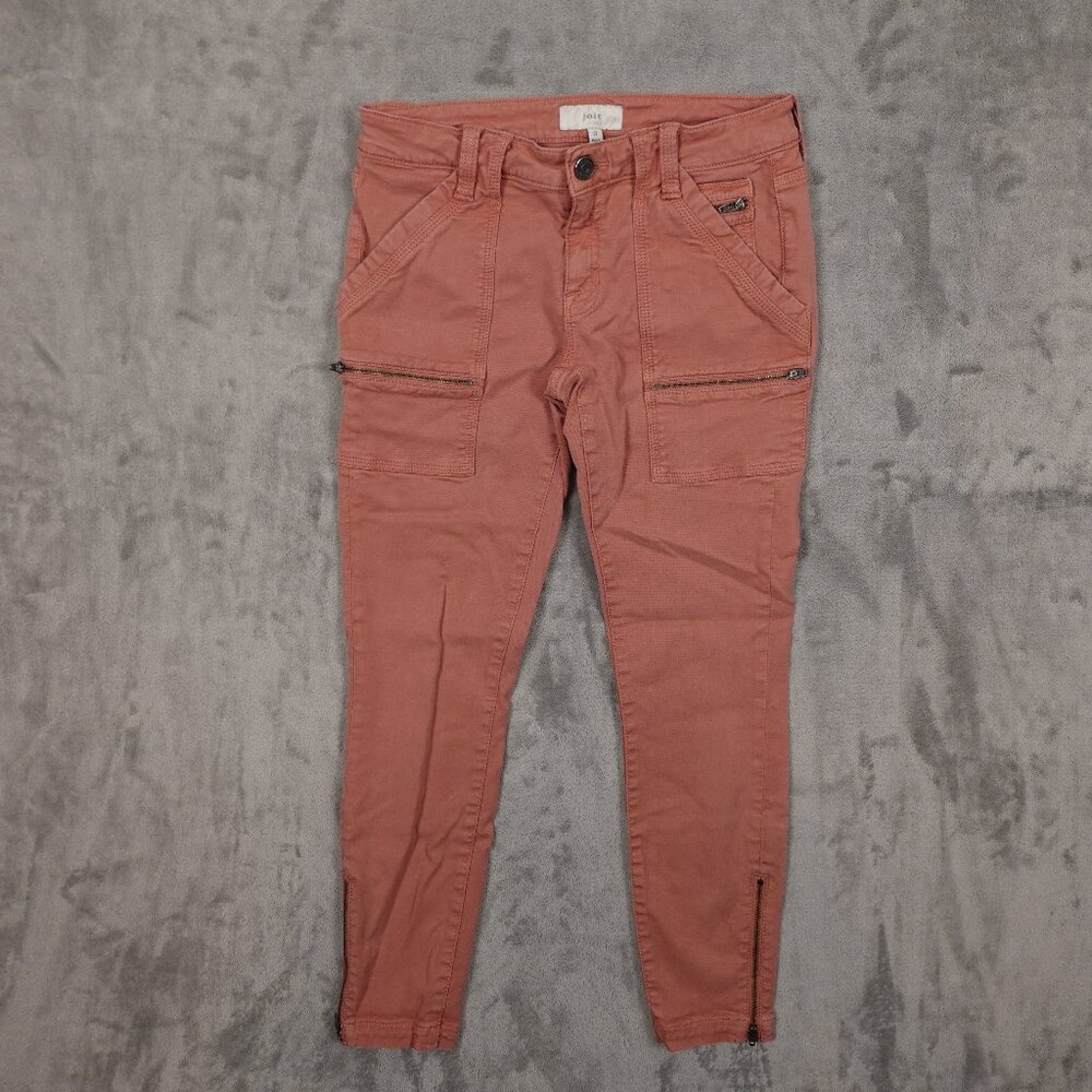 Joie High‎ Rise Park Skinny crop pants women's 27 antique rose